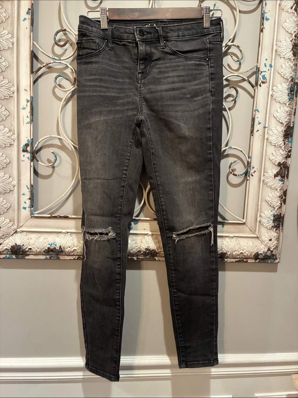 Mossimo Supply Co. Women’s Washed Black Skinny Jeans